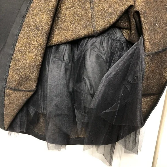 NWT - EVA FRANCO Black Lovey Dress Off the Shoulder Fit & Flare Tulle Size 12 - Picture 7 of 11